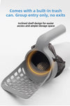 Portable All-in-One Cat Litter Scoop with Built-in Waste Bag System
